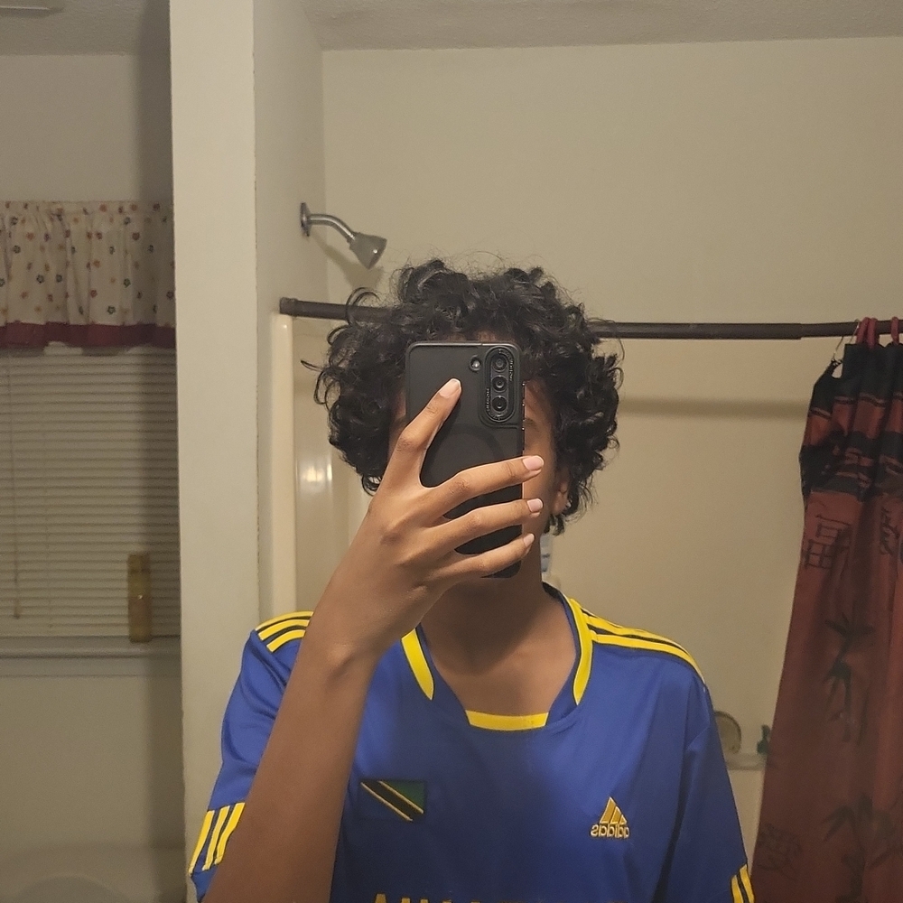 Adidas Men's Blue and Yellow Jersey